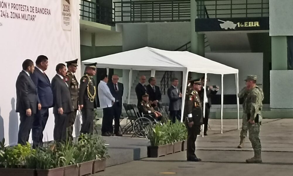 Detalles de la ceremonia de investidura del nuevo comandante de la 24ª Zona Militar