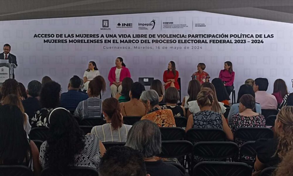 INE subraya la necesidad de mayor representación femenina en Gobernaciones durante Foro en Morelos