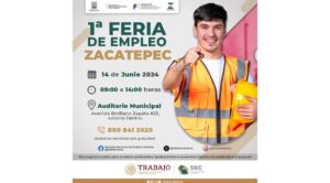 Este viernes 14 de junio habrá Feria del Empleo en el municipio de Zacatepec.