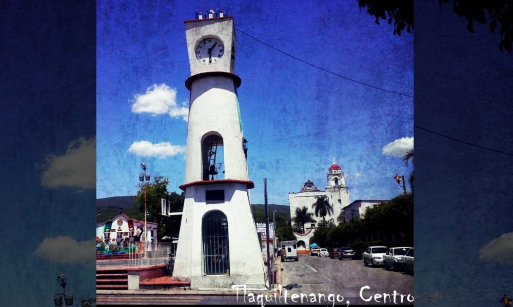 El reloj del centro de Tlaquiltenango