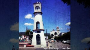 El reloj del centro de Tlaquiltenango