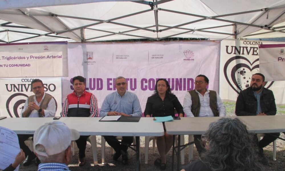 Servicios de Salud de Morelos atiende a 100 personas en la feria “Salud en tu Comunidad” en Cuernavaca