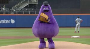 Grimace, el nuevo amuleto de la suerte de los New York Mets