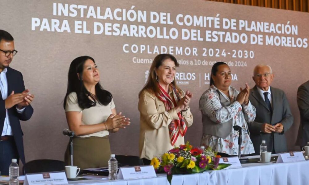 Instalan el Comité de Planeación para el Desarrollo del Estado de Morelos (Coplademor) 2024-2030