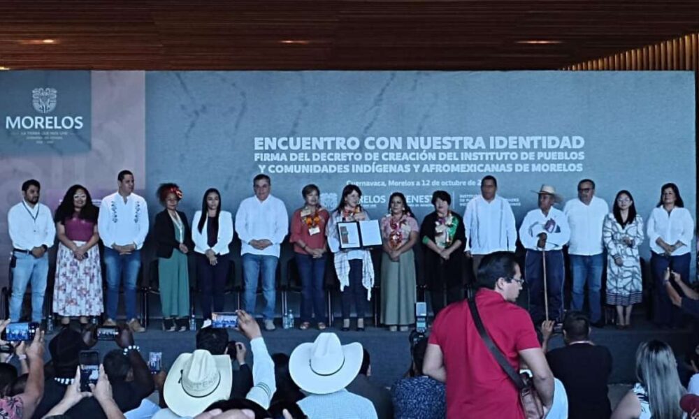 Morelos crea el Instituto de Pueblos y Comunidades Indígenas y Afromexicanas