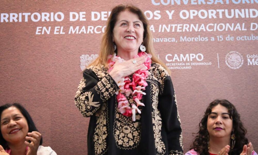 Gobernadora Margarita González Saravia inaugura Conversatorio por los derechos de las mujeres rurales en Morelos