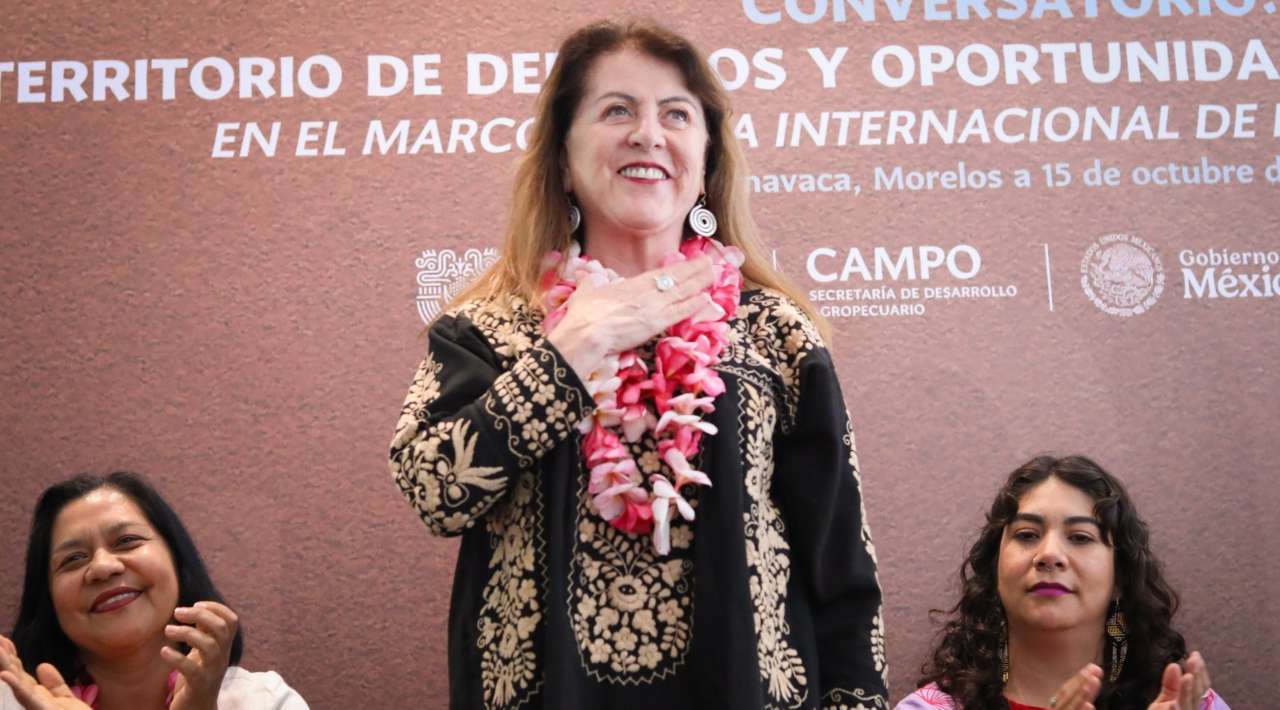 Gobernadora Margarita González Saravia inaugura Conversatorio por los derechos de las mujeres rurales en Morelos