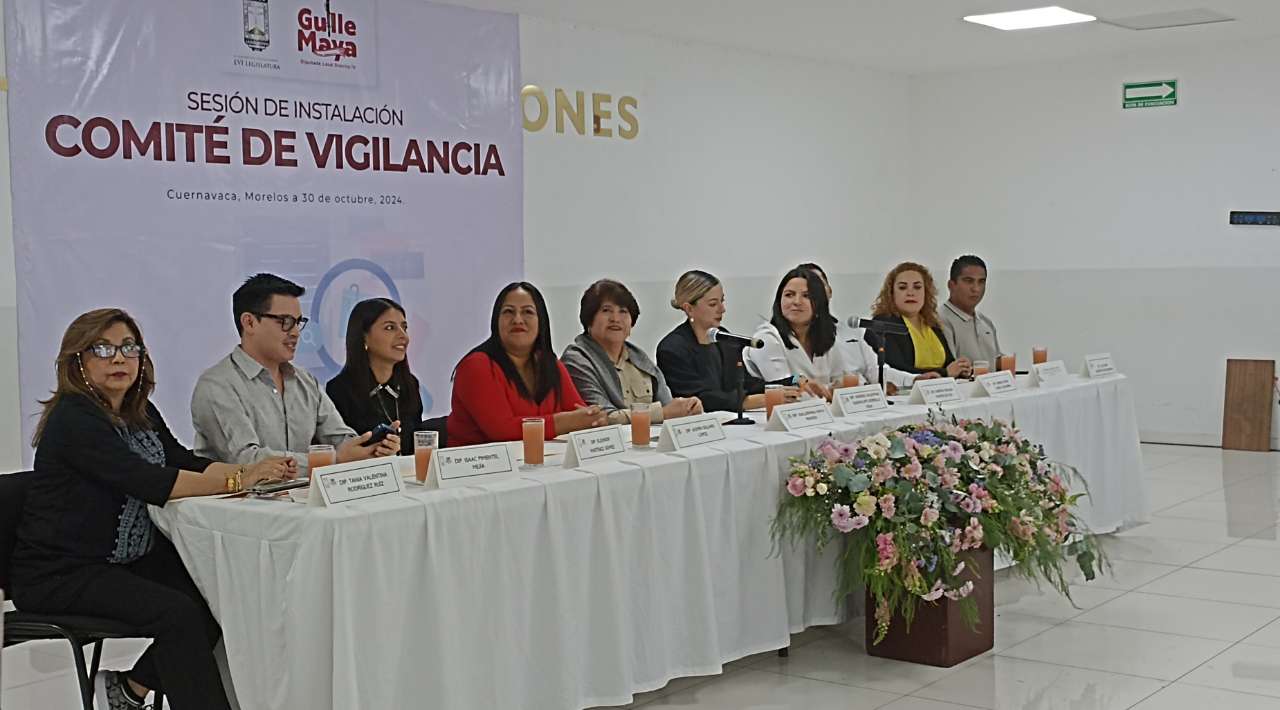 Instalan Comité de Vigilancia en el Congreso de Morelos para Transparencia en el Uso de Recursos