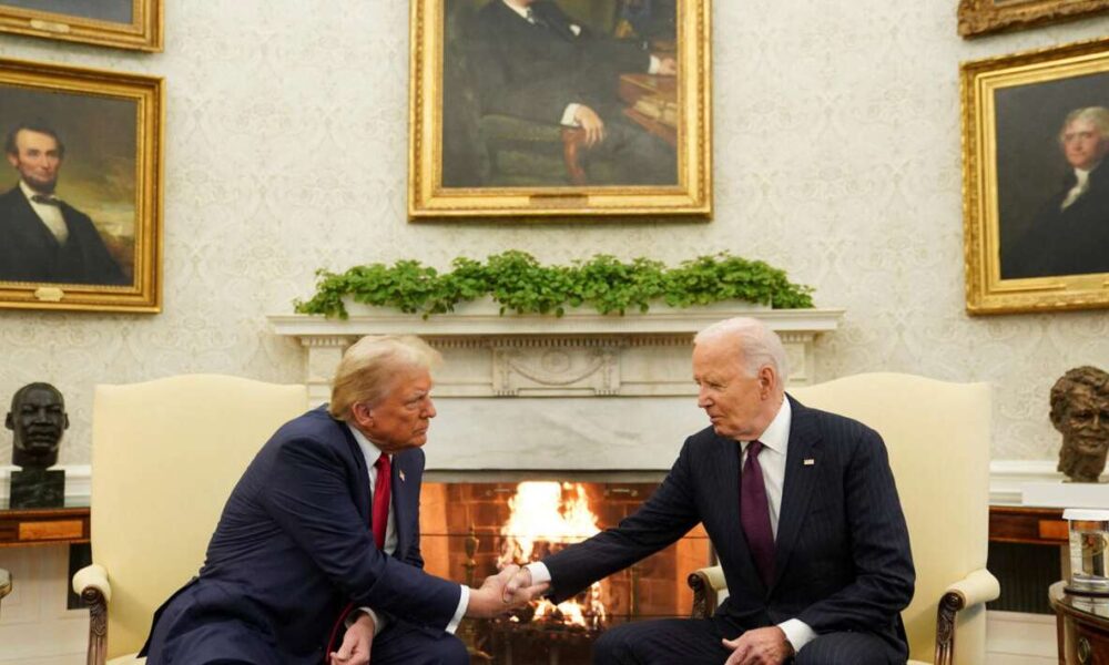 Trump regresa a la Casa Blanca para reunirse con Biden y asegurar una transición pacífica de poder