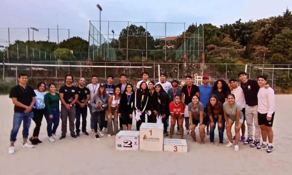 Intensa Competencia en la Décima Edición de la Copa Interfacultades de Voleibol de Playa 2024 en la UAEM