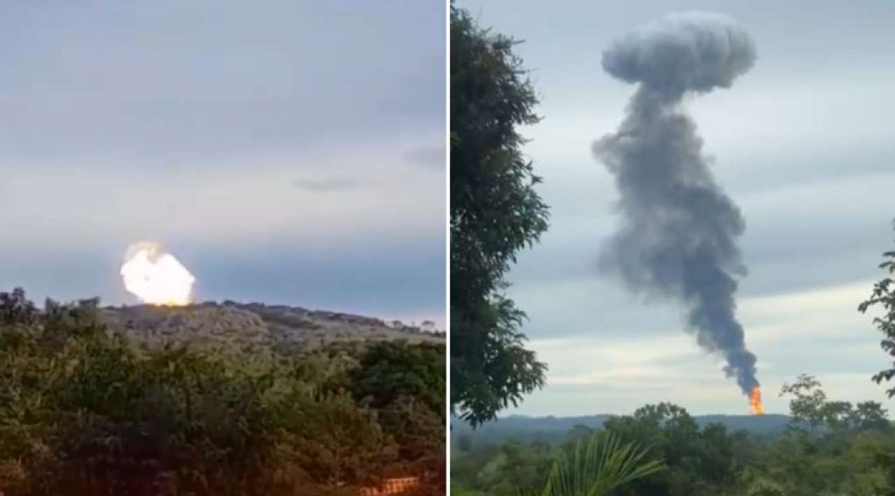 Erupción del volcán de lodo Los Aburridos en Turbo, Antioquia, obliga a evacuar a más de 200 personas