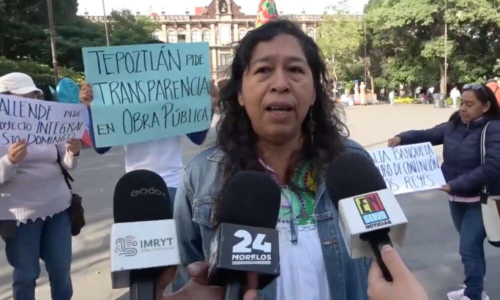 Presentan denuncias contra Ayuntamiento de Tepoztlán por irregularidades obras públicas