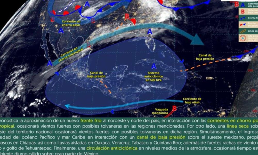 Alertan por nuevo frente frío