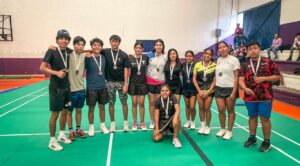 Deportistas Morelenses participan en el Campeonato Estatal de Bádminton 2024