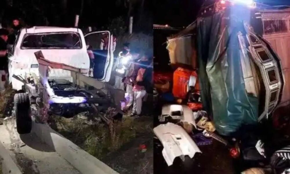 Accidente en la autopista México-Puebla deja 10 peregrinos heridos