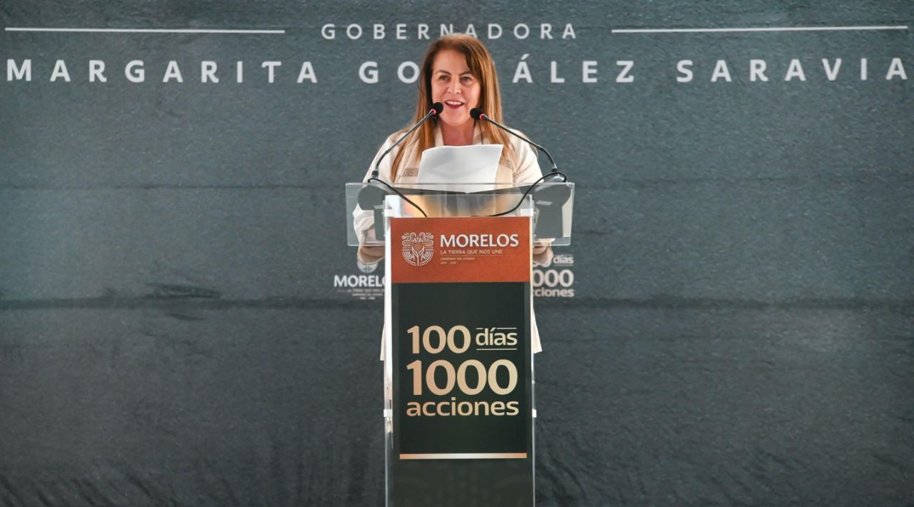 Avances de los primeros 100 días de gobierno de Margarita González Saravia en Morelos