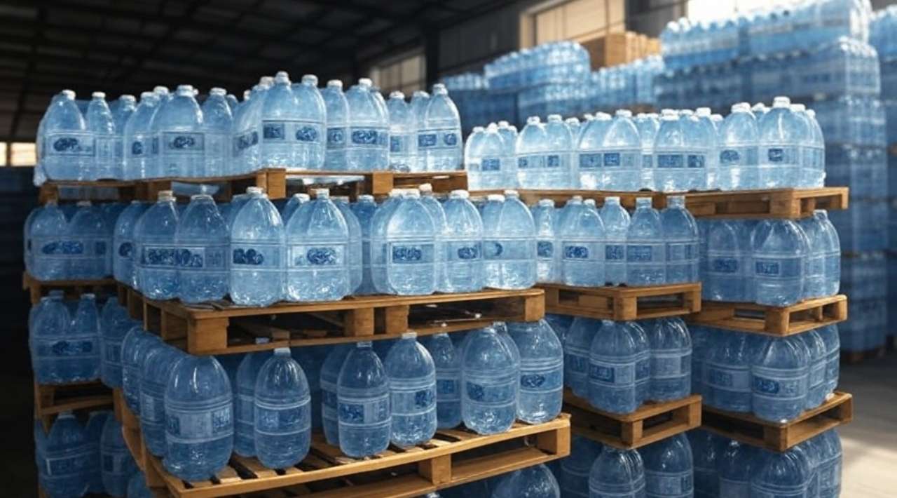 Aseguran más de una tonelada de metanfetamina en botellas de agua mineral