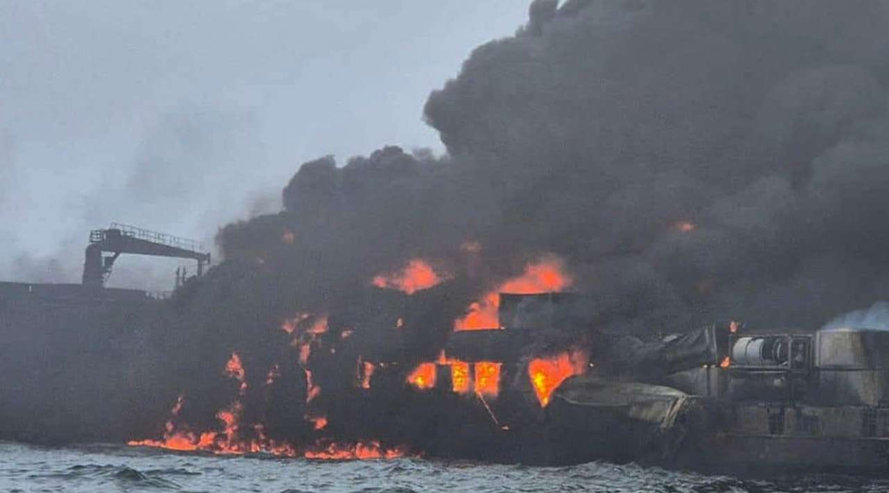 Chocan buques en Mar del Norte