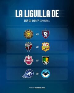 Quedan definidos los Cuartos de Final en la Liga de Expansión MX