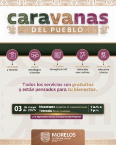 LLEGARÁN CARAVANAS DEL PUEBLO A TETECALA Y MAZATEPEC