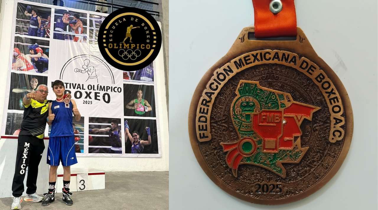 Gabriel Emiliano González Vilchis conquista bronce nacional en el Festival Olímpico de Boxeo