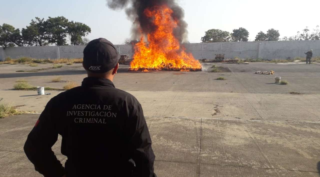 Incinera FGR en Sinaloa más de dos toneladas de narcóticos