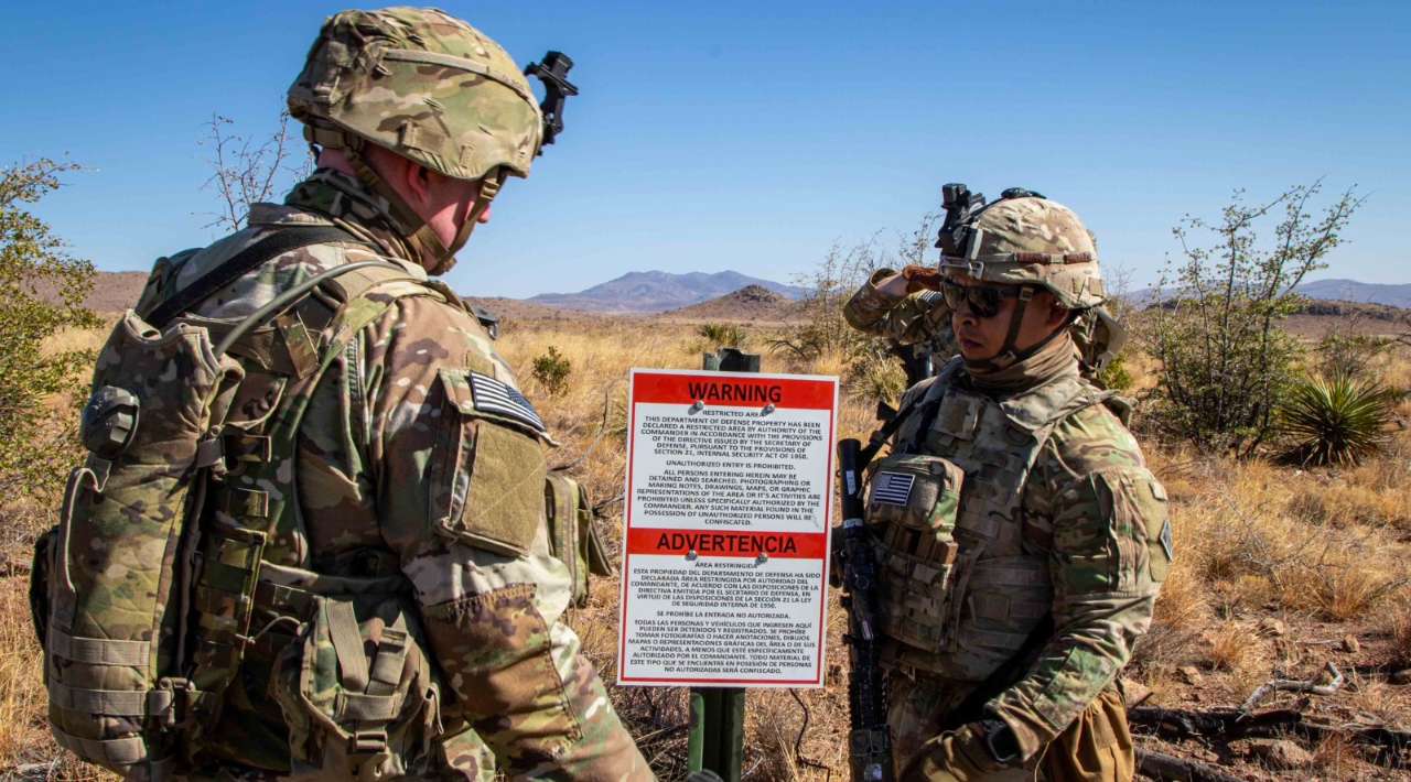 EEUU declara partes de su frontera con México como “áreas de defensa nacional”