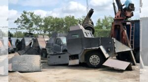 Destruye FGR 15 vehículos “monstruo” en Tamaulipas vinculados al crimen organizado