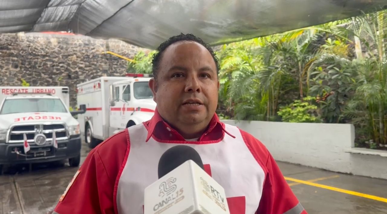 Cruz Roja atiende más de 22 emergencias diarias en Morelos; alertan por accidentes viales durante lluvias