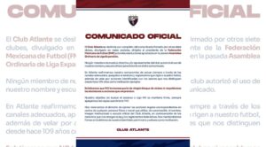 Atlante se Deslinda de Comunicado de la Liga de Expansión