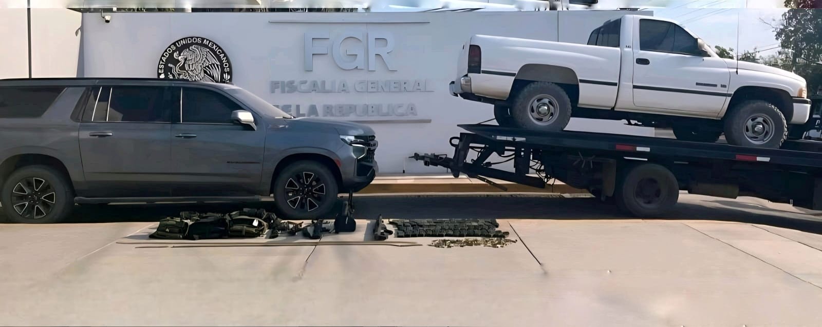 Aseguran vehículos blindados y arsenal en operativo conjunto en Culiacán