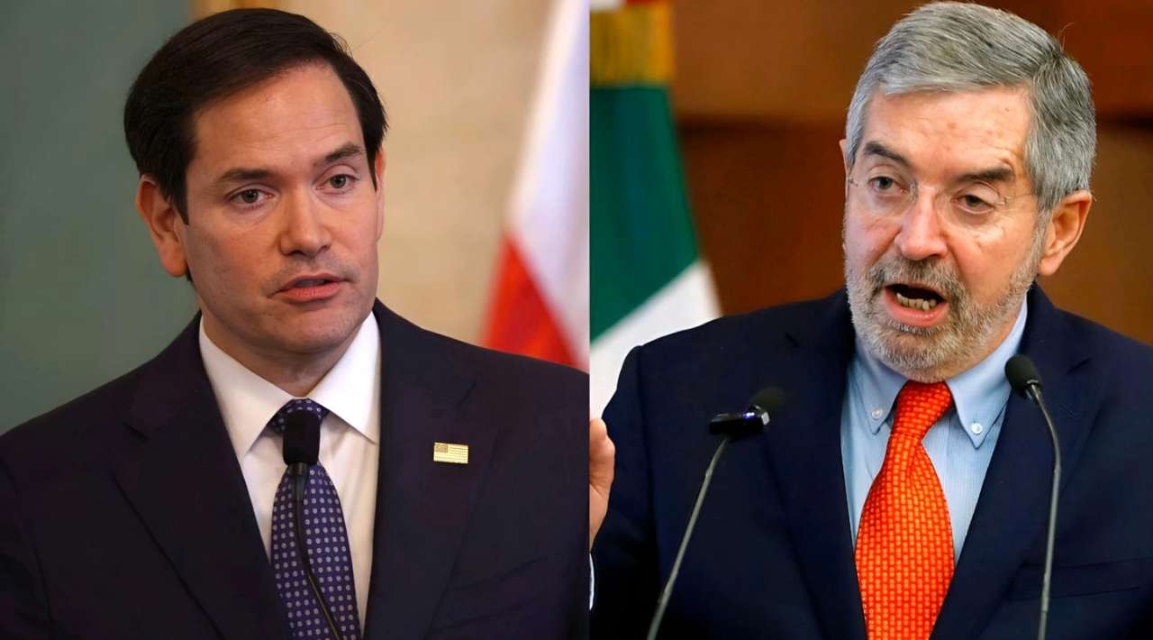 Canciller de la Fuente y Marco Rubio conversan antes del G7