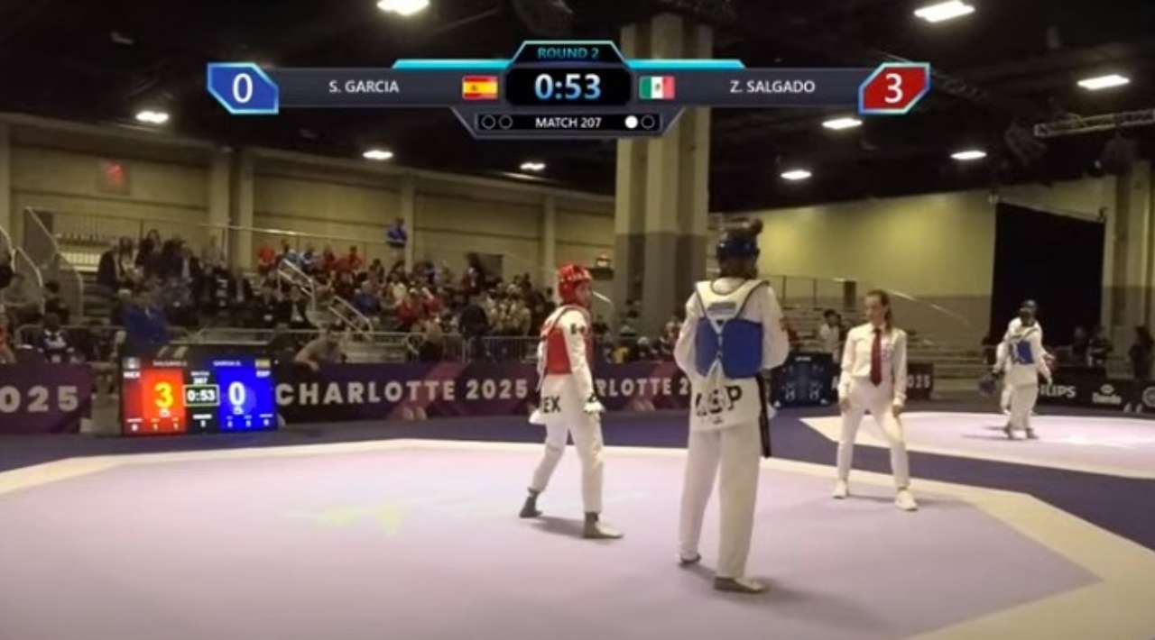 Zaira Salgado avanza con paso firme en el Charlotte 2025 World Taekwondo Grand Prix Challenge