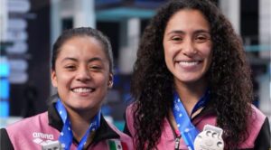 En el Mundial de Singapur: Las mexicanas Gaby Agúndez y Alejandra Estudillo ganan plata en plataforma sincronizada