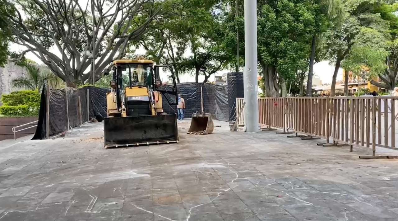 Avanzan trabajos para trasladar monumento de Emiliano Zapata al Zócalo de Cuernavaca