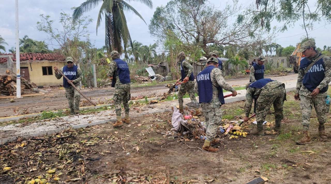 Concluye Plan Marina en zonas afectadas por huracán ‘Erick’ en Oaxaca