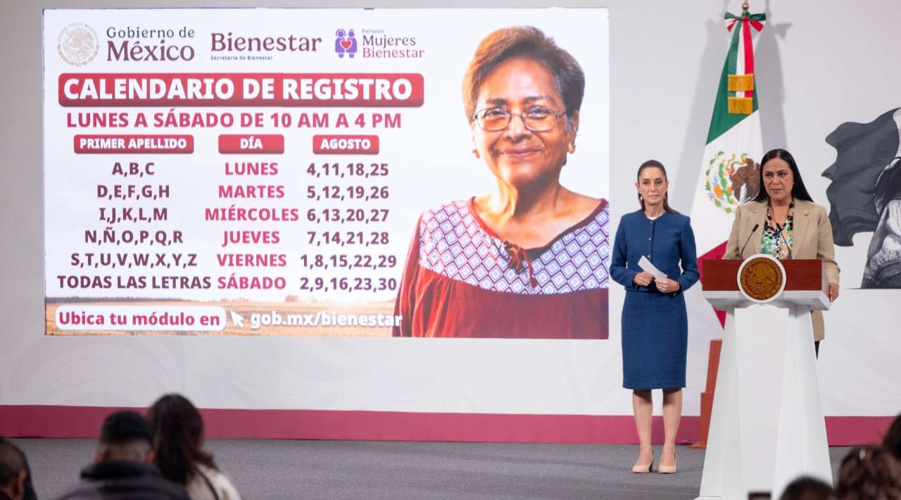 Inicia en agosto el registro para Pensión Mujeres Bienestar de 60 a 62 años
