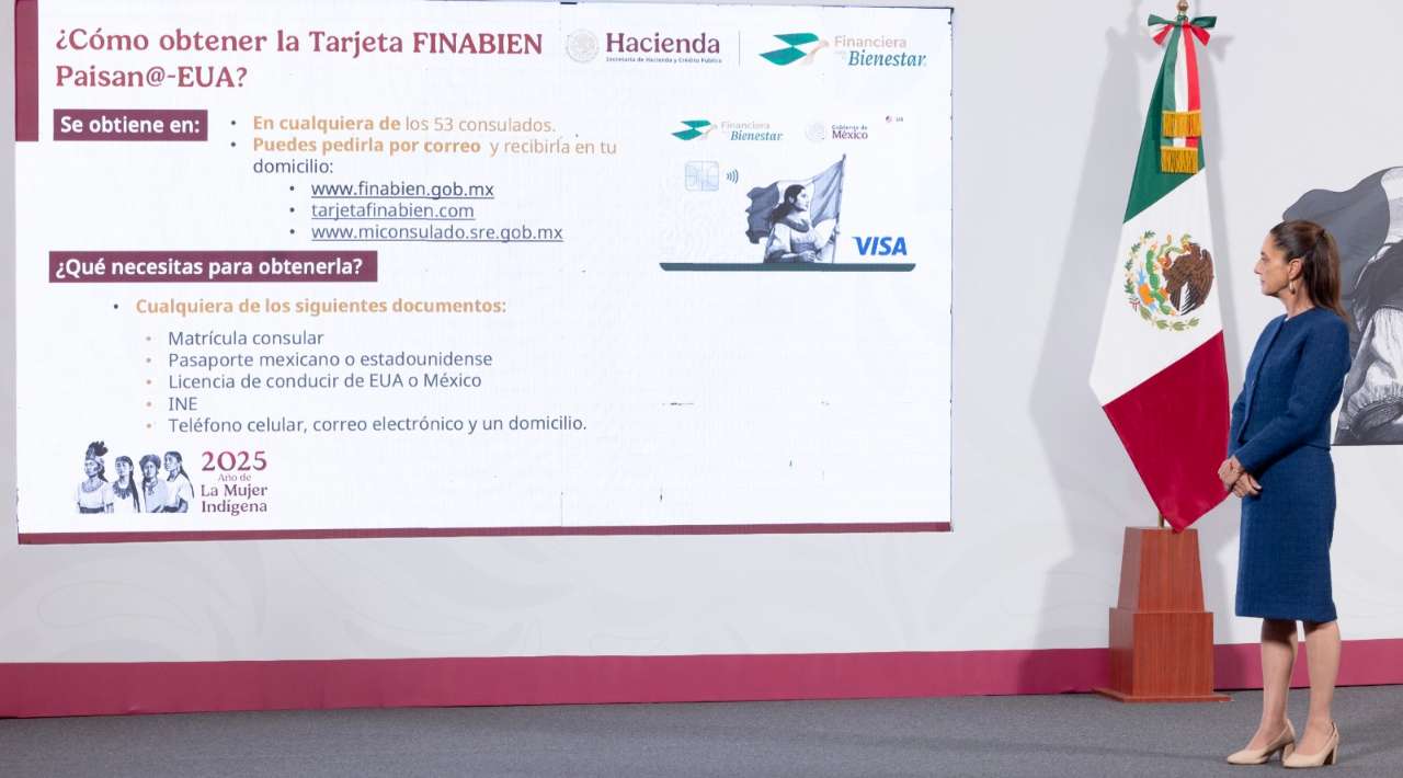 Gobierno de México lanza tarjeta Finabien para facilitar envío de remesas desde EE.UU.