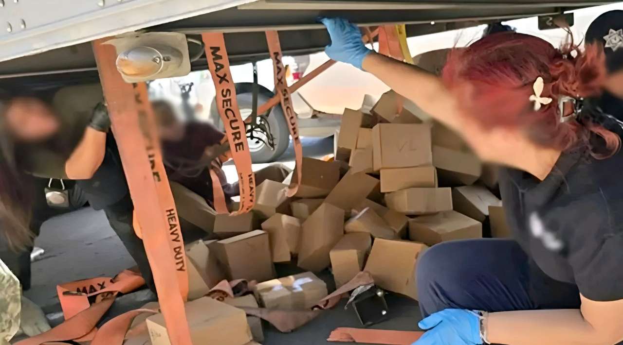 En Tijuana incautan más de una tonelada de metanfetamina oculta en camión con tomate