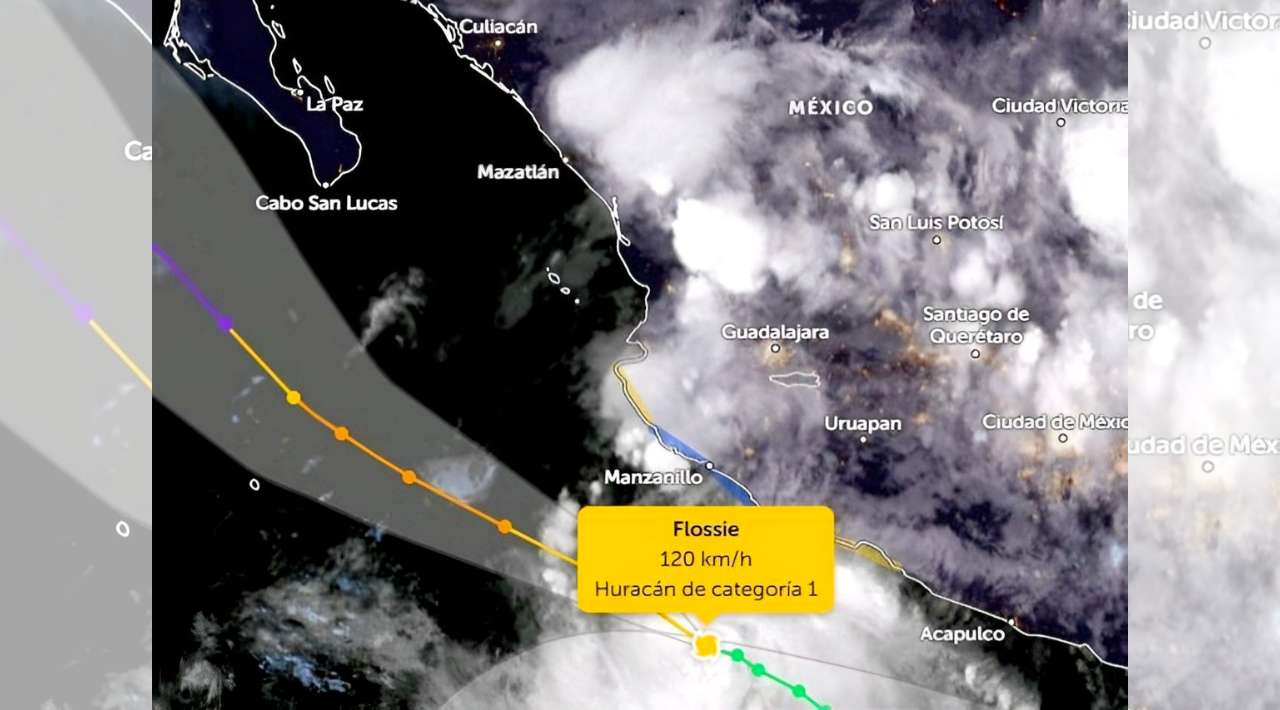 Huracán “Flossie” se intensificará hoy a categoría 2 advierte el SMN