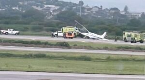 Aterrizaje de emergencia en Querétaro obliga a suspender operaciones aéreas