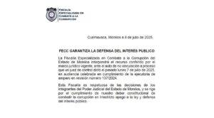 Impugnará Fiscalía Anticorrupción decisión de juez en caso de exalcalde de Cuernavaca