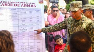 México canjea más de 5 mil armas de fuego en 2025 con programa federal “Sí Al Desarme Sí a la Paz”