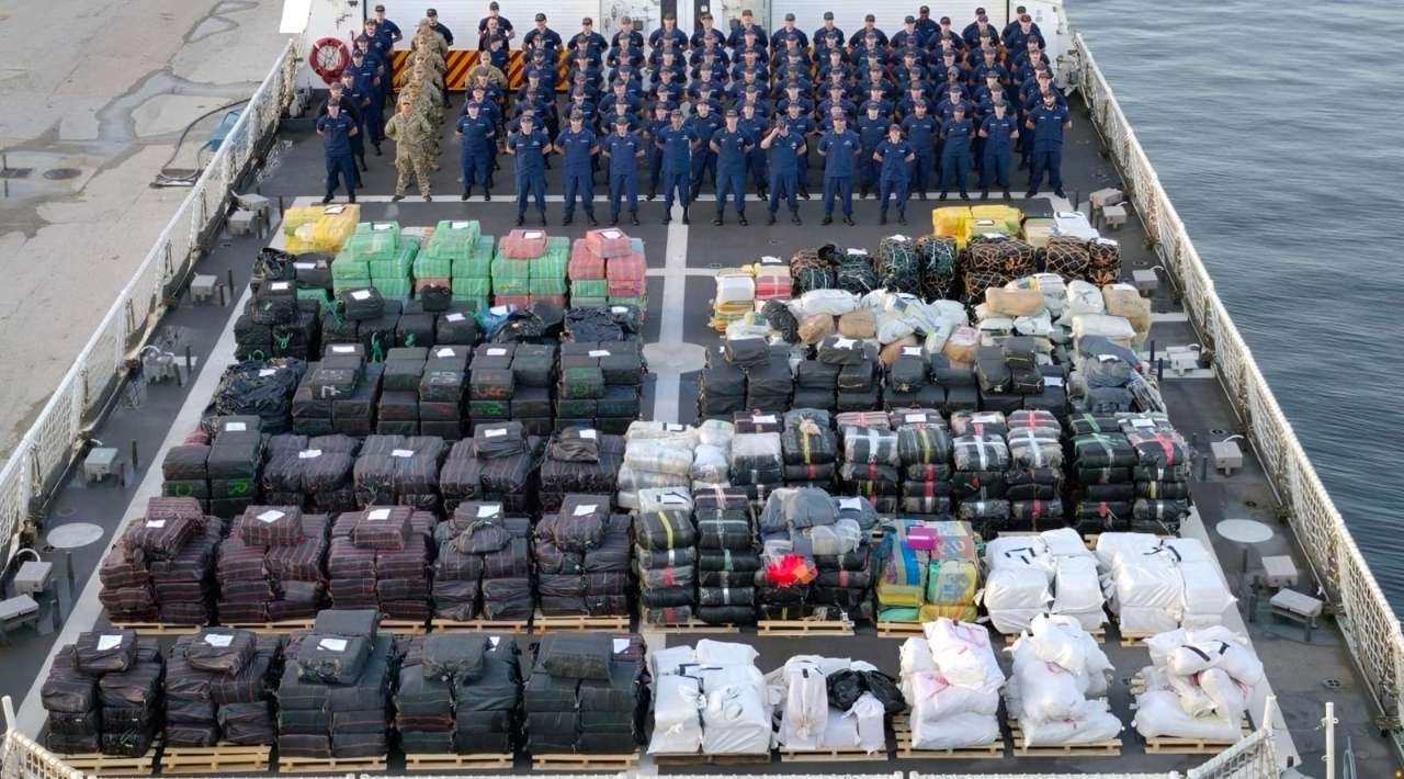 EE.UU. incauta más de 34 toneladas de droga en el Atlántico y Pacífico