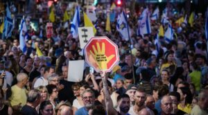 Protestan 350 mil en Tel Aviv; exigen a Netanyahu liberar rehenes israelíes