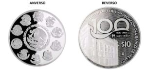 Banxico lanza moneda de plata y billetes conmemorativos por sus 100 años