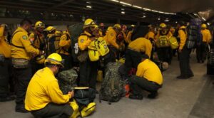 Regresa a México primer contingente de bomberos que combatió incendios en Canadá