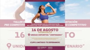 Invitan a taller sobre deshidratación, planificación y seguimiento del peso competitivo 🏋️♀️💧