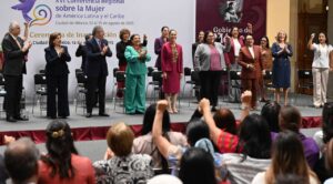 Inaugura Sheinbaum conferencia regional sobre la mujer. Convoca a no permitir retrocesos en derechos de las mujeres
