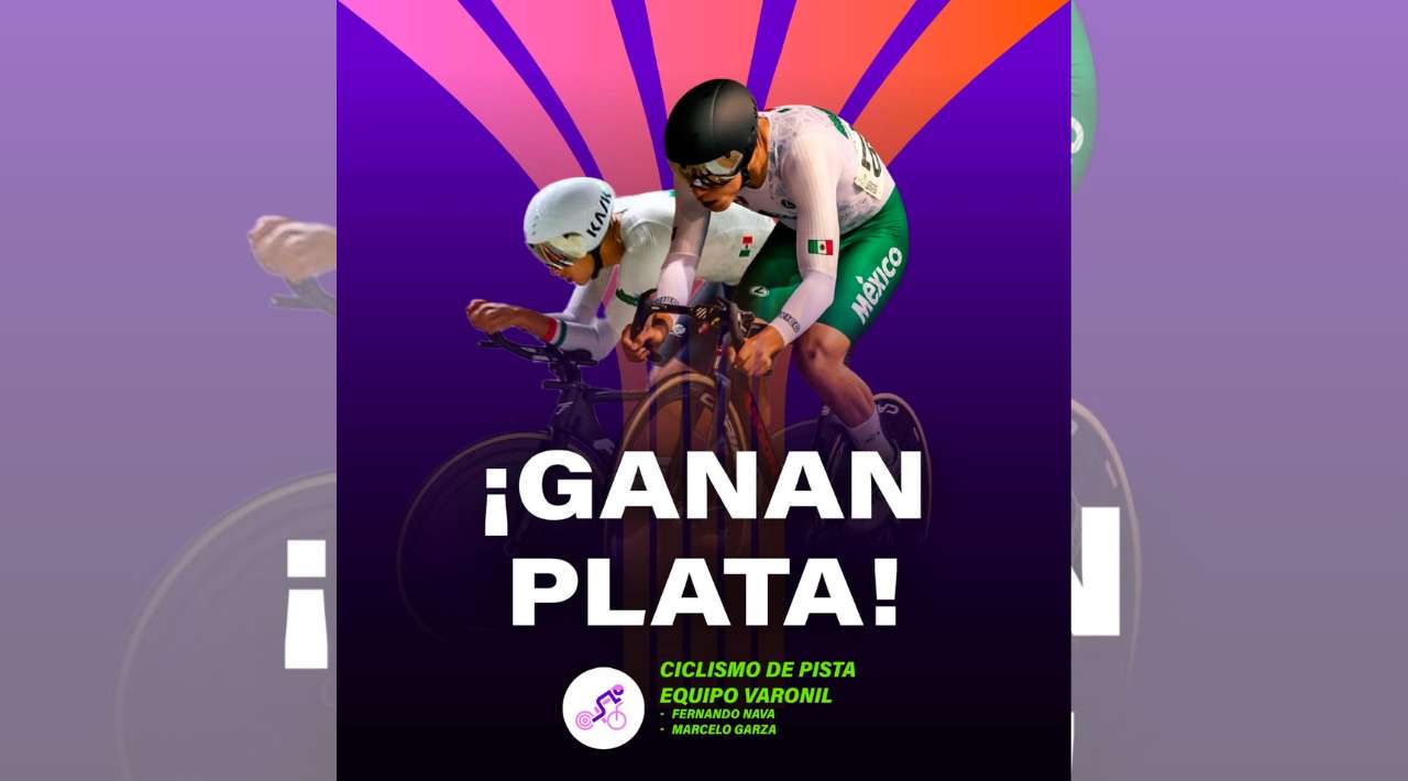 Nava y Garza, subcampeones en la madison varonil de Asunción 2025